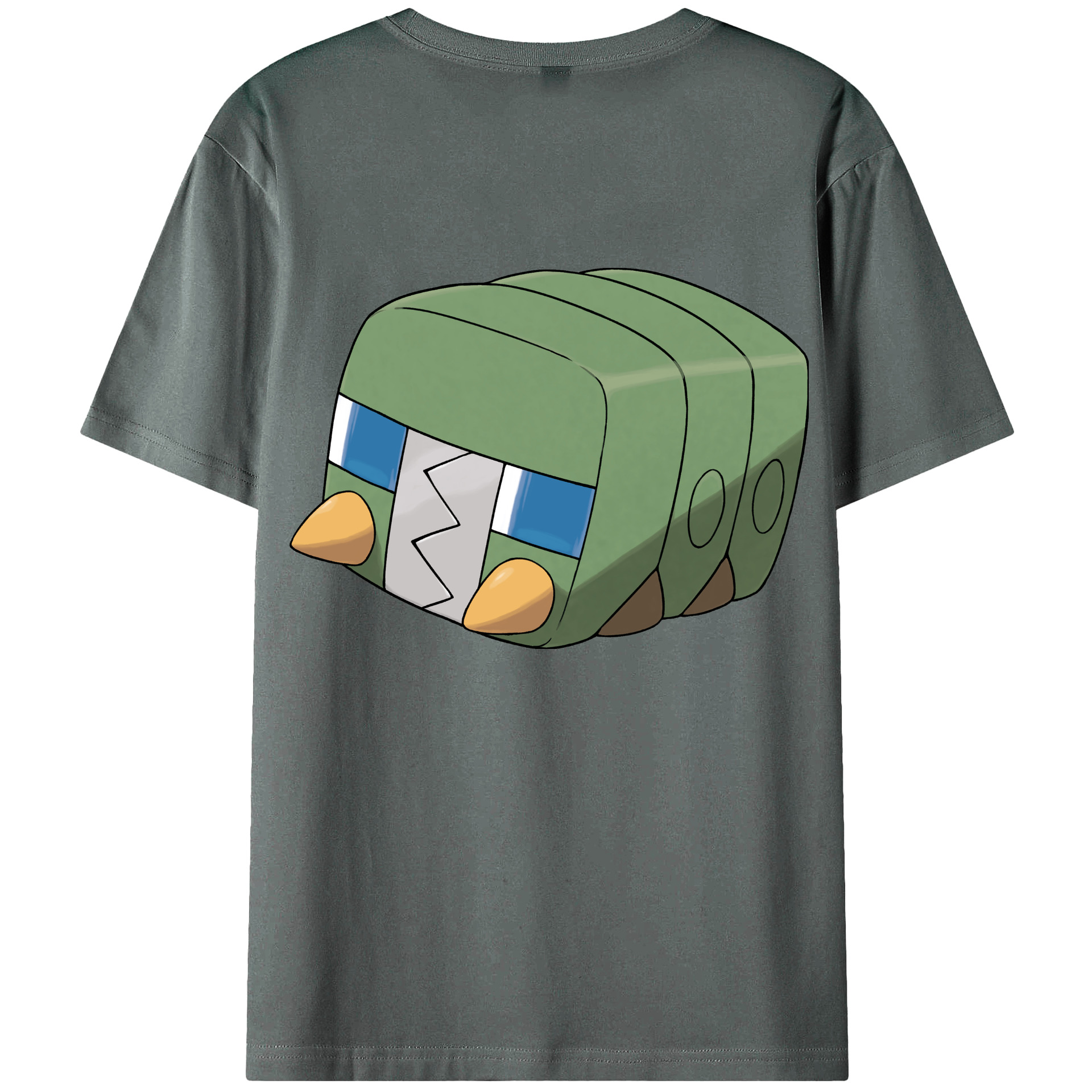 （画像用） ポケットモンスター Pokémon 綿100％ メンズ半袖Tシャツ（バックプリント） 通気性